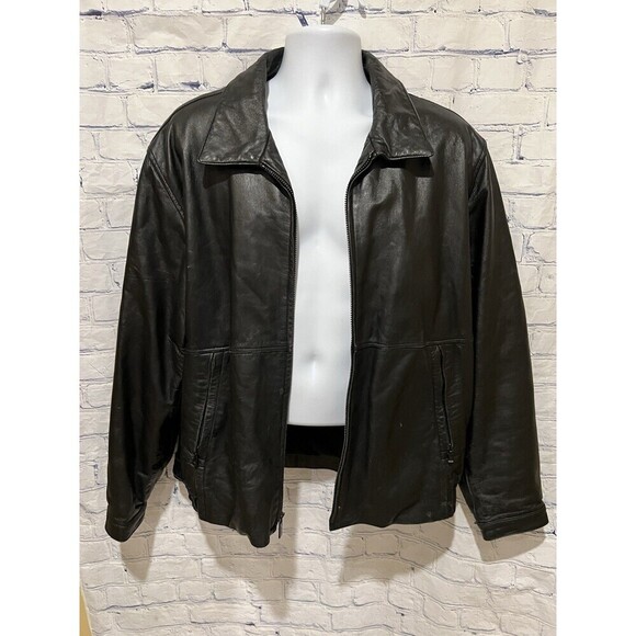 KENNETH COLE REACTION, Vintage, Men's Genuine Lambskin Leather James Dean Large - Picture 2 of 8